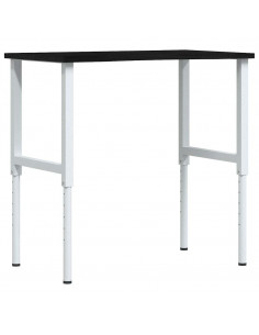 Banco Lavoro Marrone Scuro 100x60x(71,5-98) cm Legno di Rovere 2