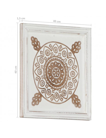 Pannelli Murali Intagliati 2 pz in MDF 40x40x1,5 cm