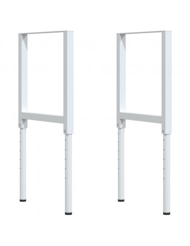 Banco Lavoro Marrone Scuro 100x60x(71,5-98) cm Legno di Rovere