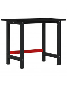 Banco Lavoro Marrone Scuro 100x60x81,5 cm Legno Massello Rovere 2