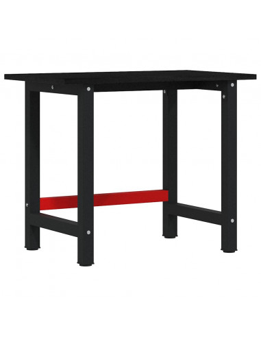 Banco Lavoro Marrone Scuro 100x60x81,5 cm Legno Massello Rovere