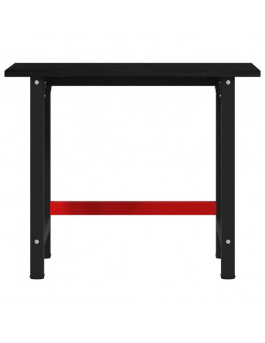 Banco Lavoro Marrone Scuro 100x60x81,5 cm Legno Massello Rovere