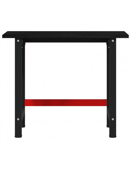Banco Lavoro Marrone Scuro 100x60x81,5 cm Legno Massello Rovere