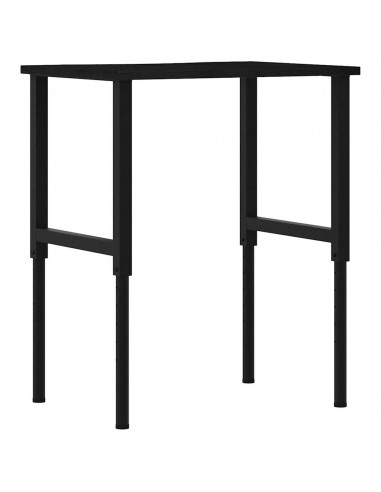 Banco Lavoro Marrone Scuro 80x60x(71,5-98) cm Legno di Rovere