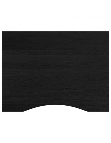 Banco Lavoro Marrone Scuro 80x60x(71,5-98) cm Legno di Rovere