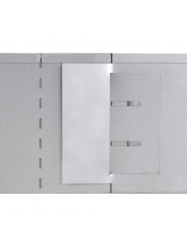 Pannelli Recinzione per Prato 20 pz Acciaio Zincato 100x20 cm