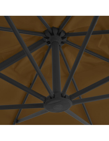 Ombrellone da Esterni con Base Portatile Grigio Talpa