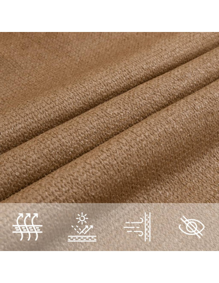 Vela Parasole 160 g/m² Grigio Talpa 3/4x3 m in HDPE