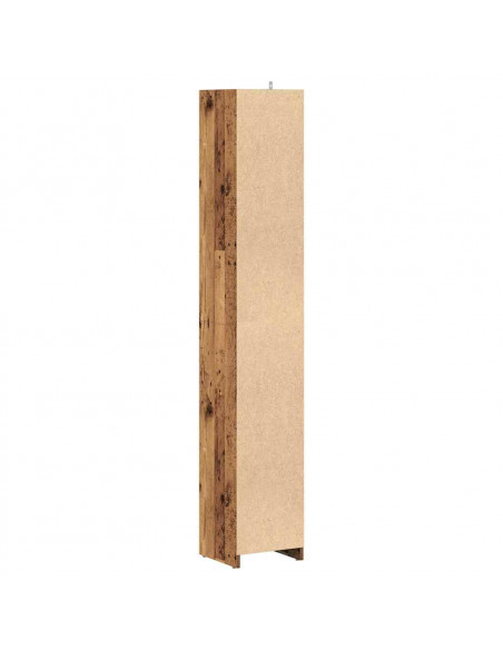 Mobile da Bagno Legno Antico 30x30x183,5 cm in Truciolato