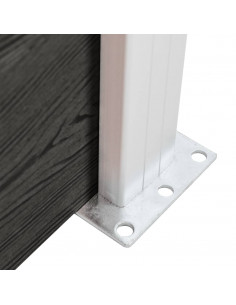 Pannello di Recinzione in WPC 175x105 cm Grigio