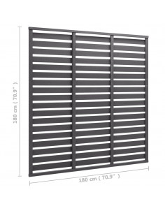 Pannello di Recinzione in WPC 180x180 cm Grigio
