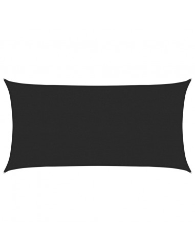 Vela Parasole 160 g/m² Nera 2,5x4,5 m in HDPE