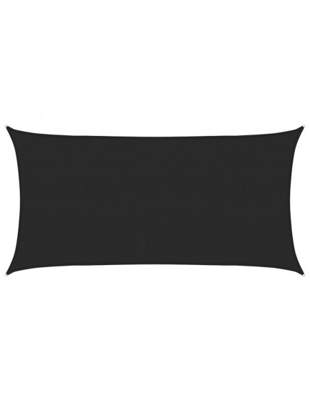 Vela Parasole 160 g/m² Nera 2,5x4,5 m in HDPE