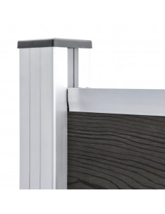 Pannello di Recinzione in WPC 95x186 cm Grigio