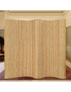 Pannello Divisore per la Stanza in Bambù Naturale 250x165 cm