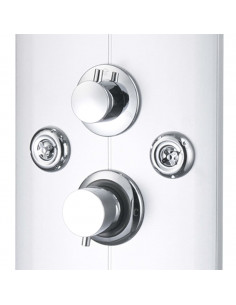 Pannello Doccia 25x43x120 cm Argento