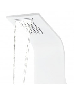 Pannello Doccia in Alluminio 20x44x130 cm Bianco