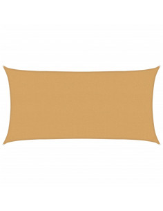 Vela Parasole 160 g/m² Rettangolare Sabbia 2,5x4,5 m in HDPE 2