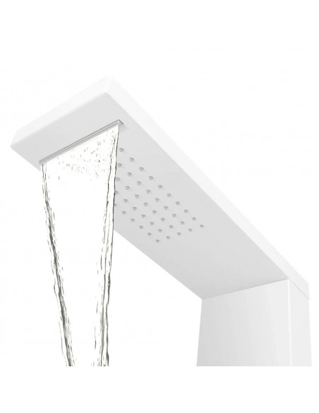 Pannello Doccia in Alluminio Bianco Opaco