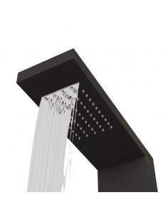 Pannello Doccia in Alluminio Nero