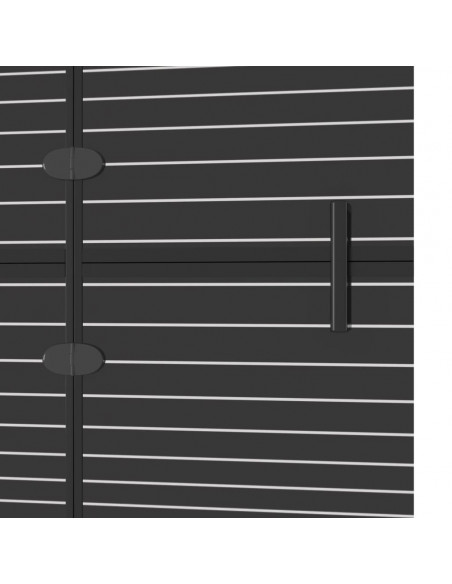 Pannello Doccia Pieghevole in ESG 100x140 cm Nero