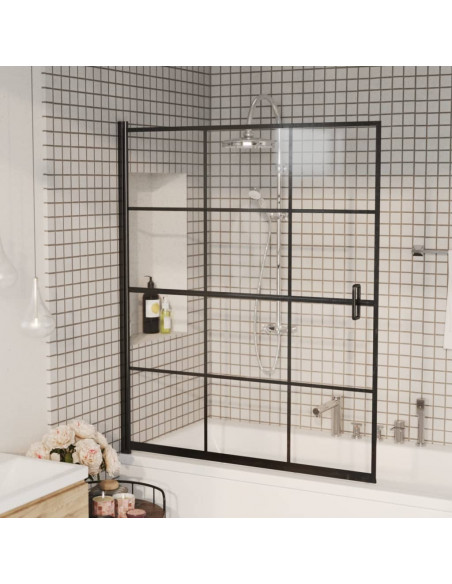 Pannello per Box Doccia in ESG 116x140 cm Nero