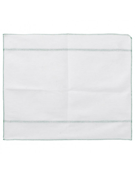 Panni per Pavimento 5pz Righe Bianche e Verdi 50x60 cm
