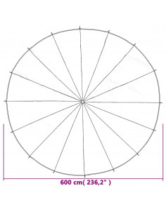 Paracadute da Gioco per Bambini Ø6 m in Tessuto