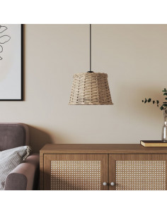 Paralume da Soffitto Marrone Ø25x17 cm in Vimini