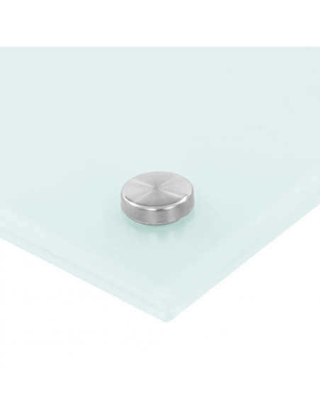 Paraschizzi per Cucina 2 pz Bianchi 80x50 cm in Vetro Temperato