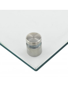 Paraschizzi per Cucina 2 pz Trasparente 70x50cm Vetro Temperato