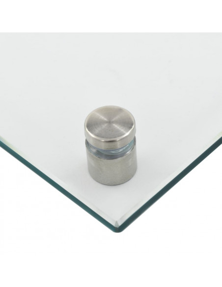 Paraschizzi per Cucina 2 pz Trasparente 80x40cm Vetro Temperato