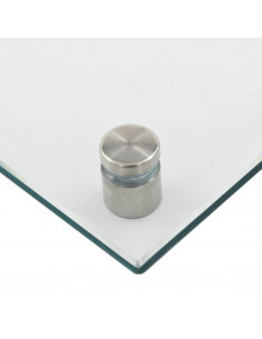 Paraschizzi per Cucina Trasparente 100x60 cm in Vetro Temperato