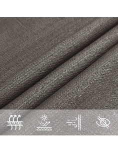 Parasole a Vela HDPE Triangolare 3,6x3,6x3,6 m Antracite