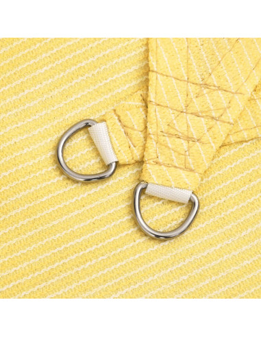 Parasole a Vela HDPE Triangolare 3,6x3,6x3,6 m Beige