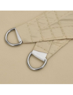 Parasole a Vela in Tela Oxford Quadrato 4,5x4,5 m Beige
