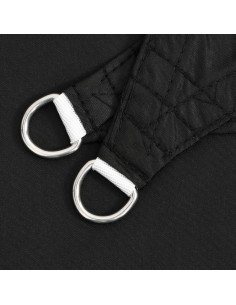 Parasole a Vela in Tela Oxford Quadrato 4,5x4,5 m Nero