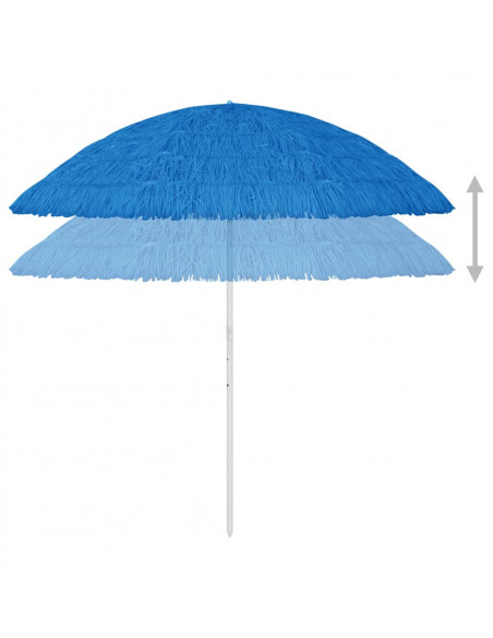 Ombrellone da Spiaggia Hawaii Blu 300 cm