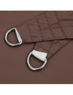 Parasole a Vela in Tessuto Oxford Rettangolare 2x2,5 m Marrone