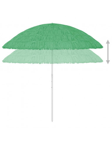 Ombrellone da Spiaggia Hawaii Verde 300 cm