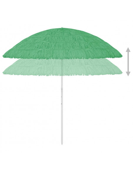 Ombrellone da Spiaggia Hawaii Verde 300 cm
