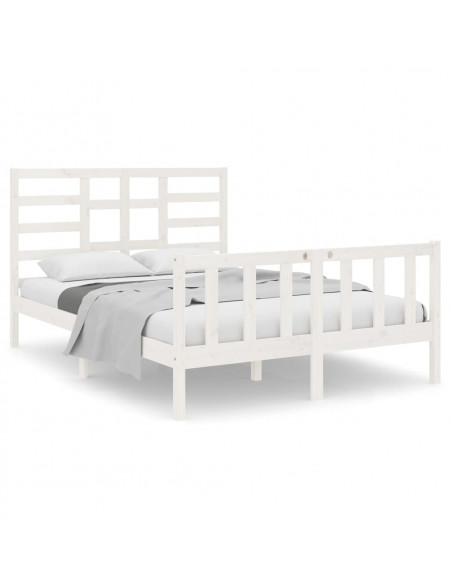 Giroletto Bianco in Legno Massello 120x190 cm Small Double