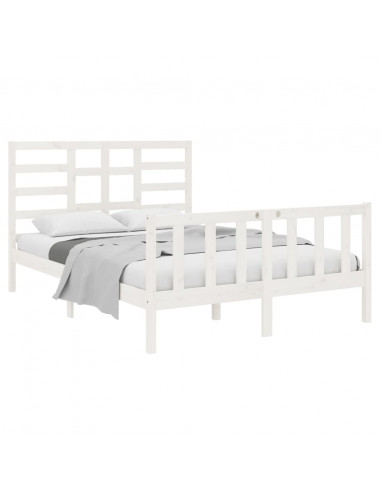 Giroletto Bianco in Legno Massello 120x190 cm Small Double