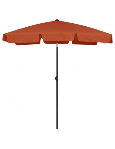 Ombrellone da Spiaggia Terracotta 180x120 cm