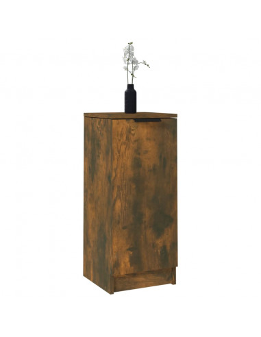 Credenza Rovere Fumo 30x30x70 cm in Legno Multistrato