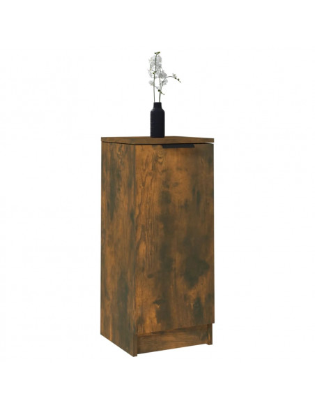 Credenza Rovere Fumo 30x30x70 cm in Legno Multistrato
