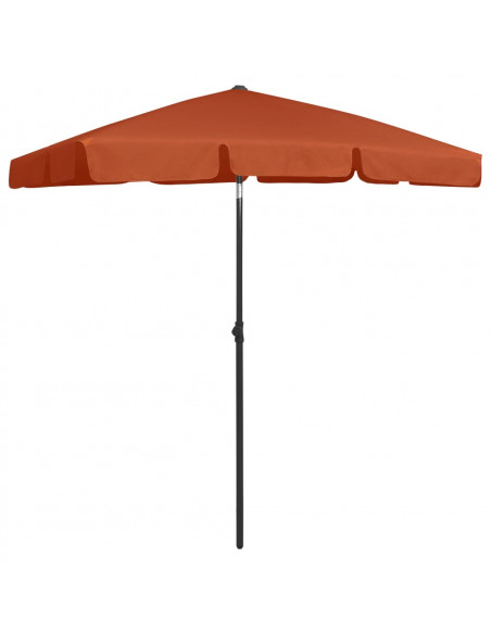 Ombrellone da Spiaggia Terracotta 180x120 cm