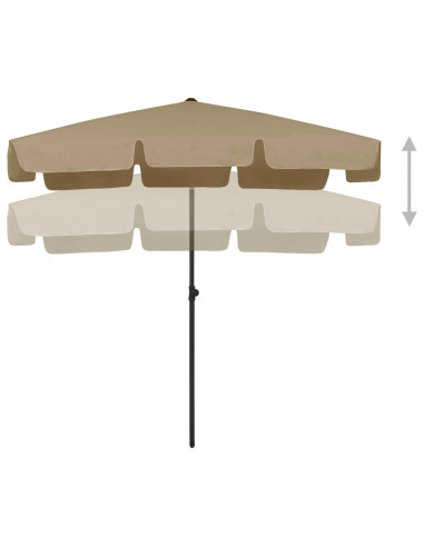 Ombrellone da Spiaggia Tortora 200x125 cm