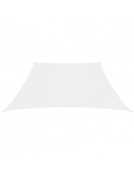 Parasole a Vela in Tela Oxford a Trapezio 4/5x4 m Bianco