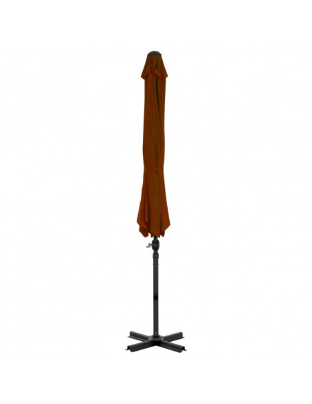 Ombrellone a Sbalzo con Palo in Alluminio 300 cm Terracotta